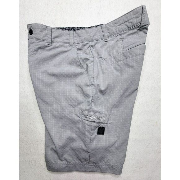 Demarini Other - Demarini Shorts Mens 30 Baseball Coach Gray Check Metal‎ Logo Nylon Blend